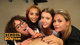 Opplev Den Ultimate Pov-Blowjoben Med Veronica Leal, Sybil, Geisha Kyd Og Zlata Shine