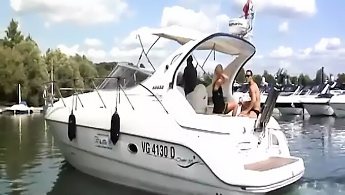 Blonde Babe Gets Her Pussy Licked And Eaten Out On A Boat